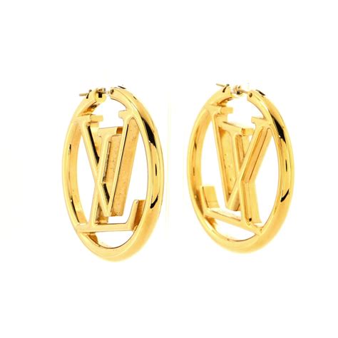 louis vuitton round earrings.